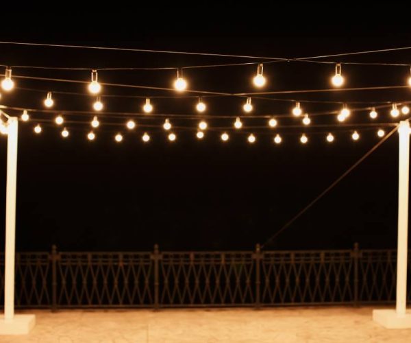 event lights in open space